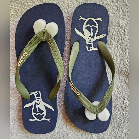Original Penguin Men's Rubber Flip Flop 9 NWT - Picture 1 of 5